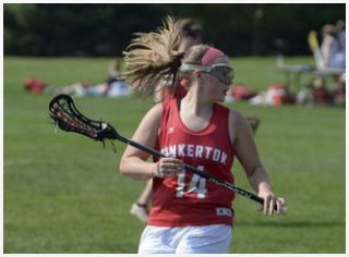 Amanda hustles for an open position during practice.